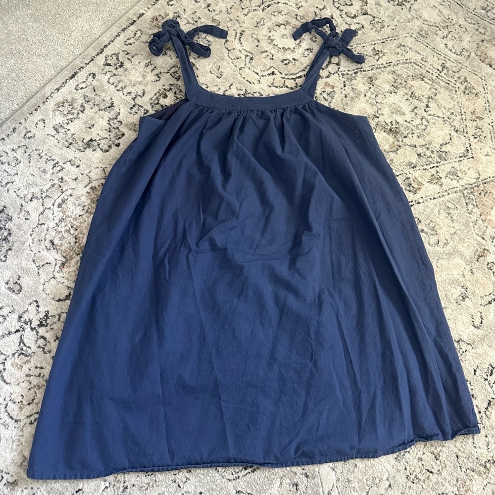 Lulus Navy Blue Dress with tie straps
